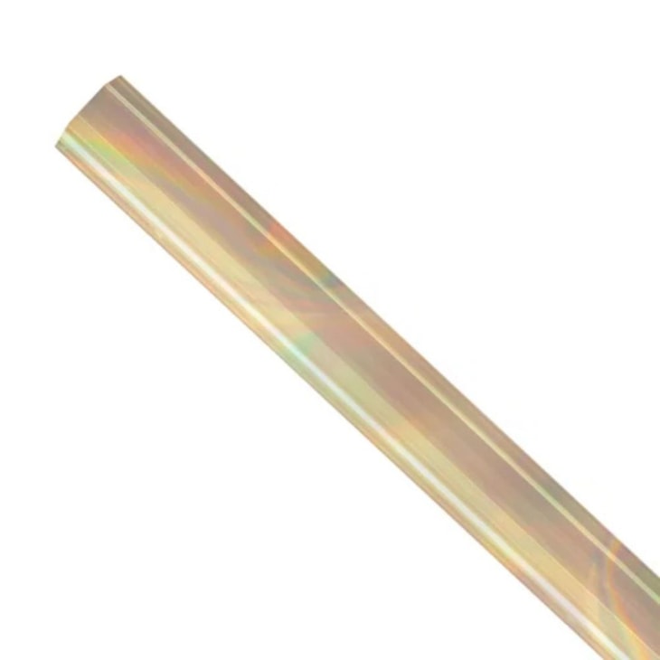 Foil Hot Stamping Holográfico Dourado 15 Micras 21,5cmX 10m Marpax 1un