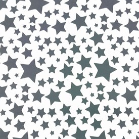 Folha de EVA Estrelas Preta/Branco 40x48cm 1,5mm pacote com 10un