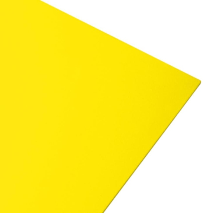 Folha de EVA Liso Amarelo 40x48cm 2,0mm pacote com 10un