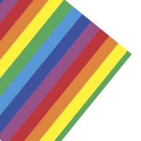 Folha de EVA Listrado Arco Íris 40x48cm 1,5mm pacote com 10 un