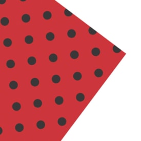 Folha de EVA Poá Vermelho/Preto 40x48cm 1,5mm pacote com 10 un