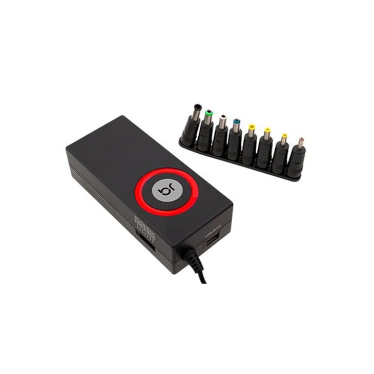 Fonte Carregador Universal com 8 Conectores Bivolt Bright 01un