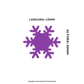 Furador de Eva e Papel Scrap Floco de Neve Grande 51mm 01un