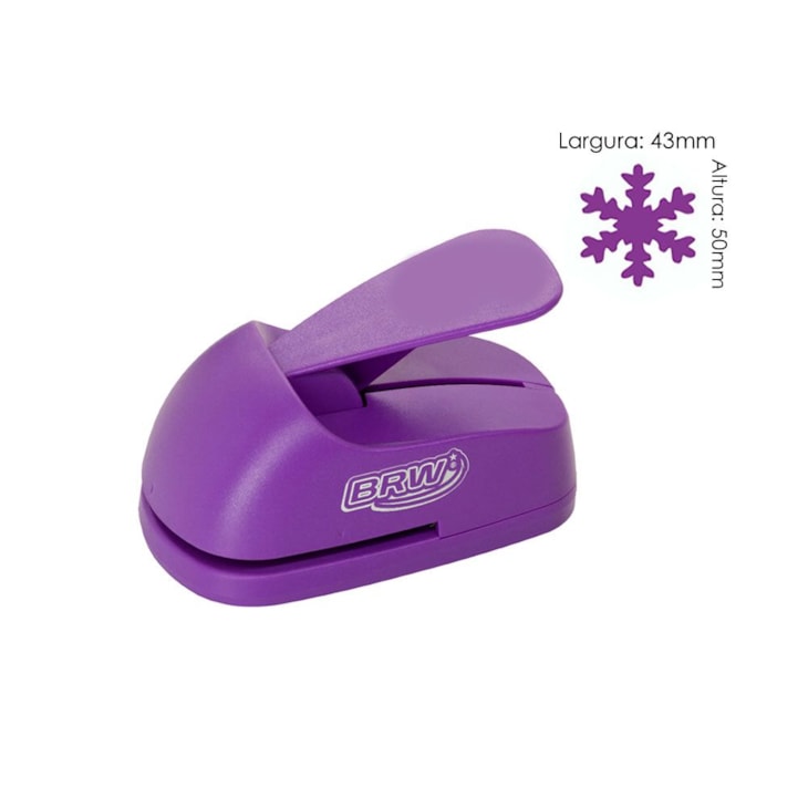 Furador de Eva e Papel Scrap Floco de Neve Grande 51mm 01un