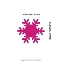 Furador de Eva e Papel Scrap Floco de Neve Médio 38mm 01un