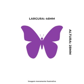 Furador de Eva e Papel Scrapbook Borboleta Grande 51mm 01un