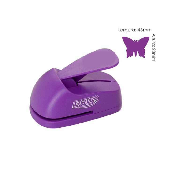Furador de Eva e Papel Scrapbook Borboleta Grande 51mm 01un