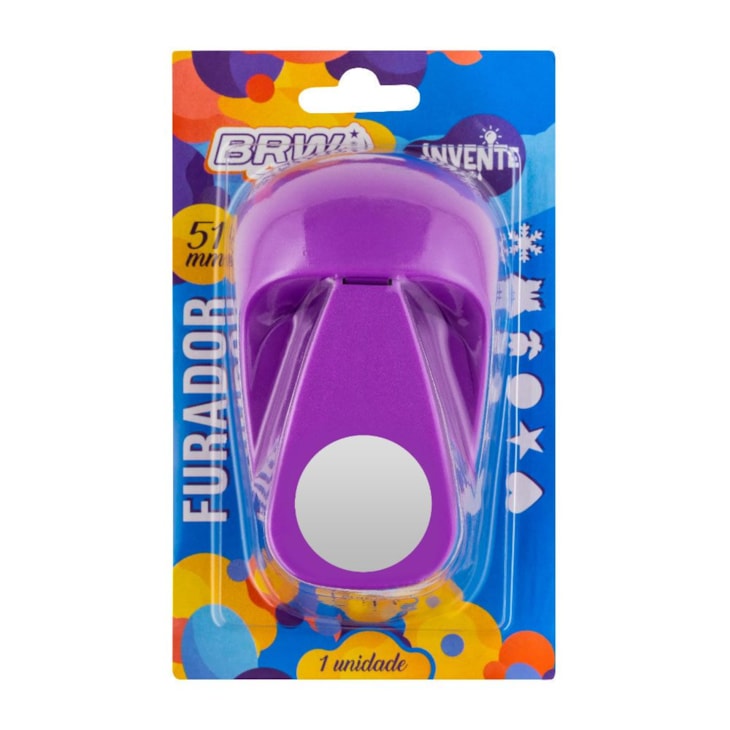 Furador de Eva e Papel Scrapbook Circulo Grande 51mm 01un