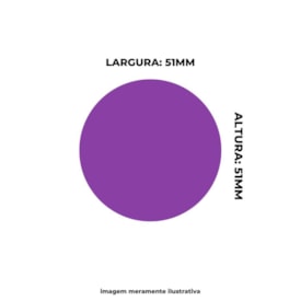 Furador de Eva e Papel Scrapbook Circulo Grande 51mm 01un