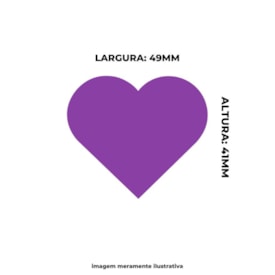 Furador de Eva e Papel Scrapbook Coração Grande 51mm 01un