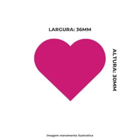 Furador de Eva e Papel Scrapbook Coração Médio 38mm 01un