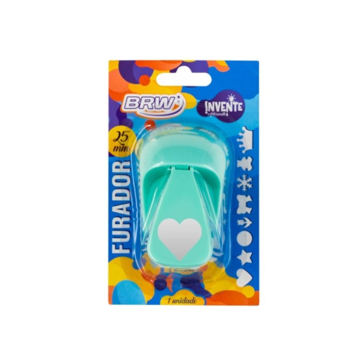 Furador de Eva e Papel Scrapbook Coração Pequeno 25mm 01un