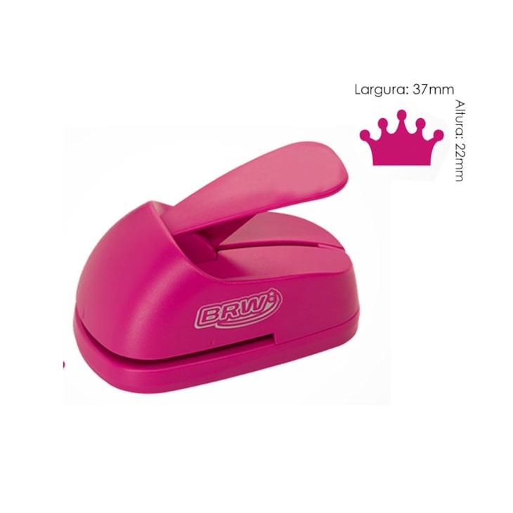 Furador de Eva e Papel Scrapbook Coroa Médio 38mm BRW 01un