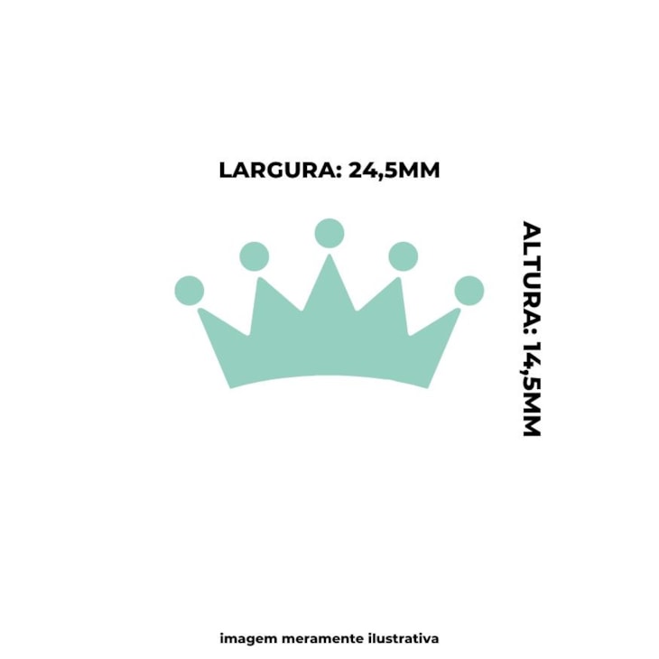 Furador de Eva e Papel Scrapbook Coroa Pequeno 25mm 01un