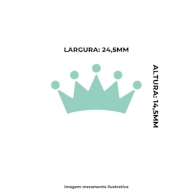 Furador de Eva e Papel Scrapbook Coroa Pequeno 25mm 01un