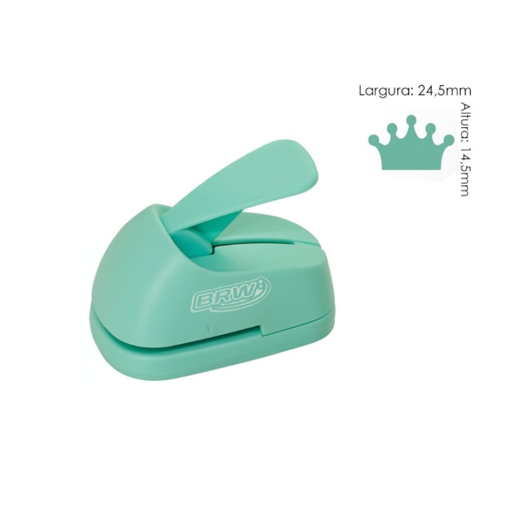 Furador de Eva e Papel Scrapbook Coroa Pequeno 25mm 01un