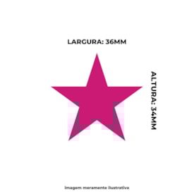 Furador de Eva e Papel Scrapbook Estrela Médio 38mm 01un