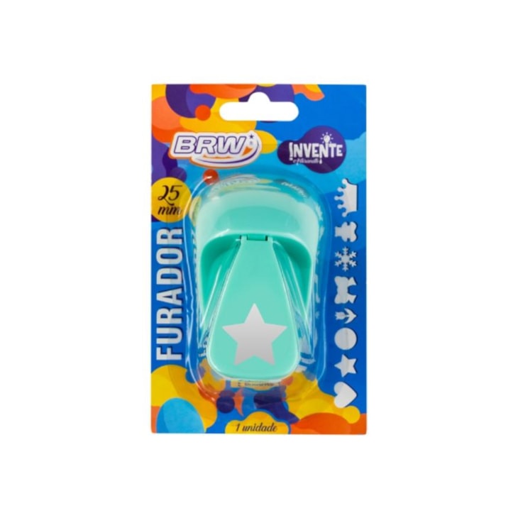 Furador de EVA e Papel Scrapbook Estrela Pequeno 25mm 01 un