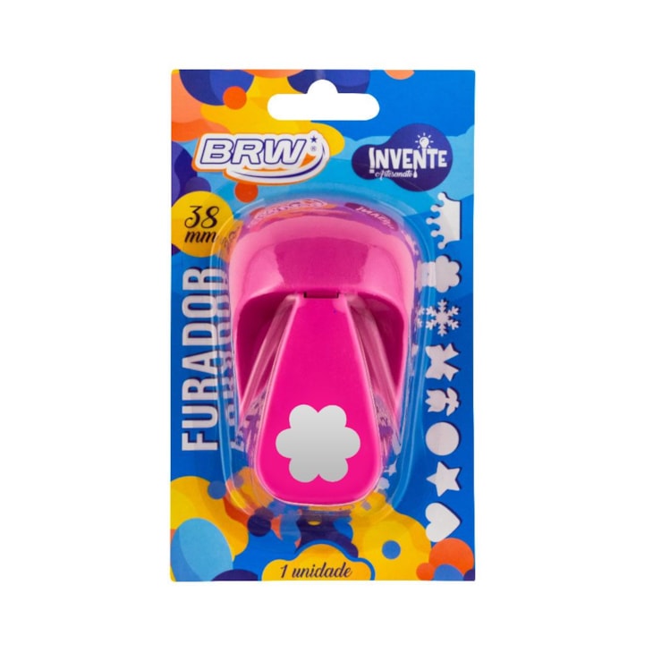 Furador de Eva e Papel Scrapbook Flor Médio 38mm BRW 01un