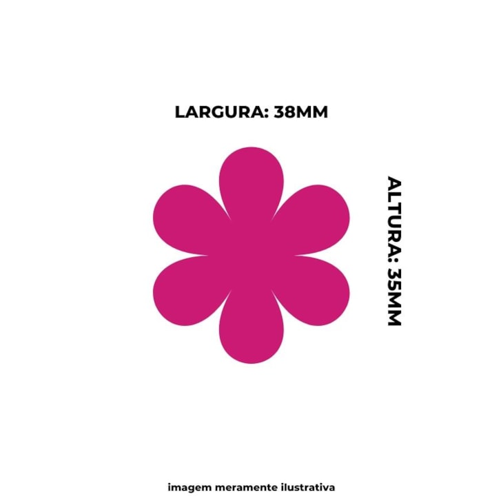 Furador de Eva e Papel Scrapbook Flor Médio 38mm BRW 01un