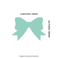 Furador de Eva e Papel Scrapbook Laço Pequeno 25mm 01un