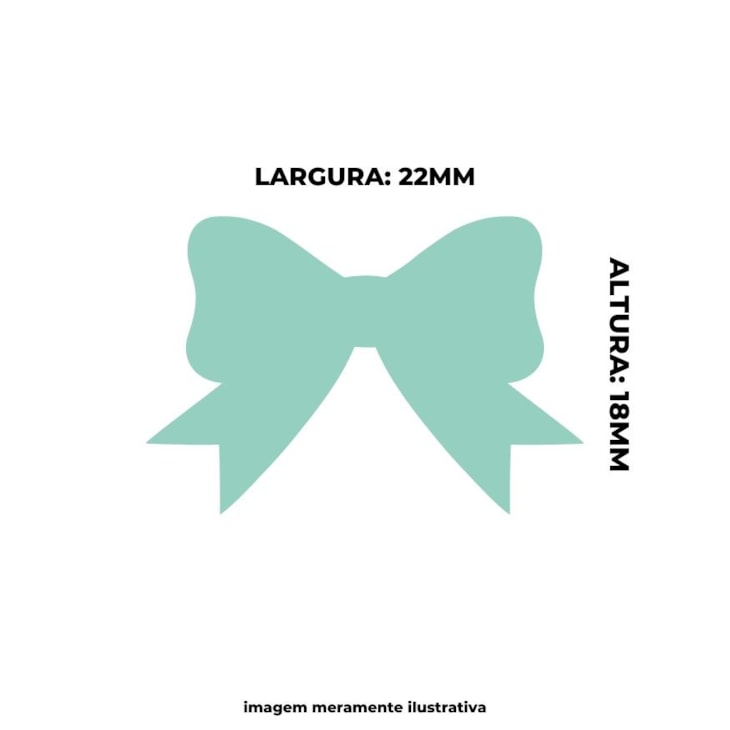 Furador de Eva e Papel Scrapbook Laço Pequeno 25mm 01un