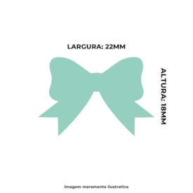 Furador de Eva e Papel Scrapbook Laço Pequeno 25mm 01un