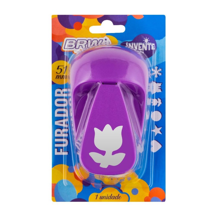 Furador de EVA e Papel Scrapbook Tulipa Grande 51mm 01 un