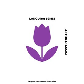 Furador de EVA e Papel Scrapbook Tulipa Grande 51mm 01 un