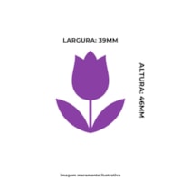 Furador de Eva e Papel Scrapbook Tulipa Grande 51mm 01un