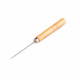 Furador de Tecido Manual Fine com Cabo de Madeira 13cm 01un