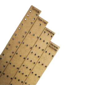 Gabarito de Furação em MDF para Encadernação Marpax 4 Peças