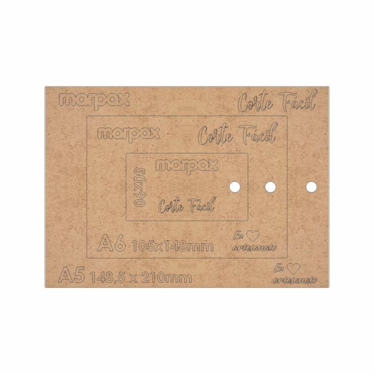 Gabarito para Guilhotina Corte Fácil A5 Marpax com 3 Peças