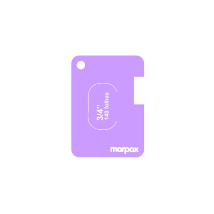 Gabarito para Wire-o 2X1 com 6un em Acrílico Lilás Marpax