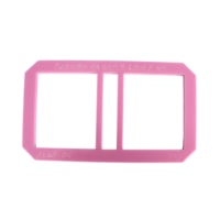 Gabarito Post It 4,5x5,5cm Cartonagem Acrilíco Rosa Marpax