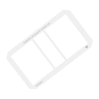 Gabarito Post It 4,5X5,5cm Cartonagem Acrilíco Transparente