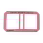 Gabarito Post It 4,5X5,5cm Cartonagem em MDF Rosa Marpax