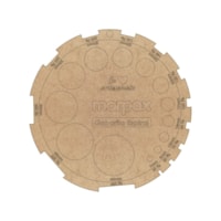 Gabarito Redondo para Encadernação Espiral em MDF Marpax