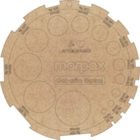 Gabarito Redondo para Encadernação Espiral em MDF Marpax