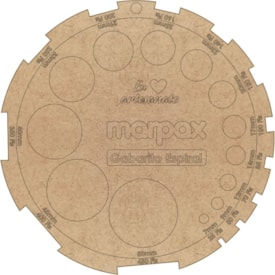 Gabarito Redondo para Encadernação Espiral em MDF Marpax