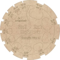 Gabarito Redondo para Wire-o 2X1 e 3X1 em MDF Marpax 01un