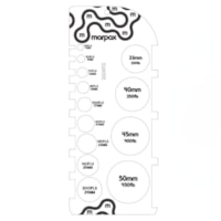 Gabarito Retangular para Espiral em Acrílico Marpax 01un