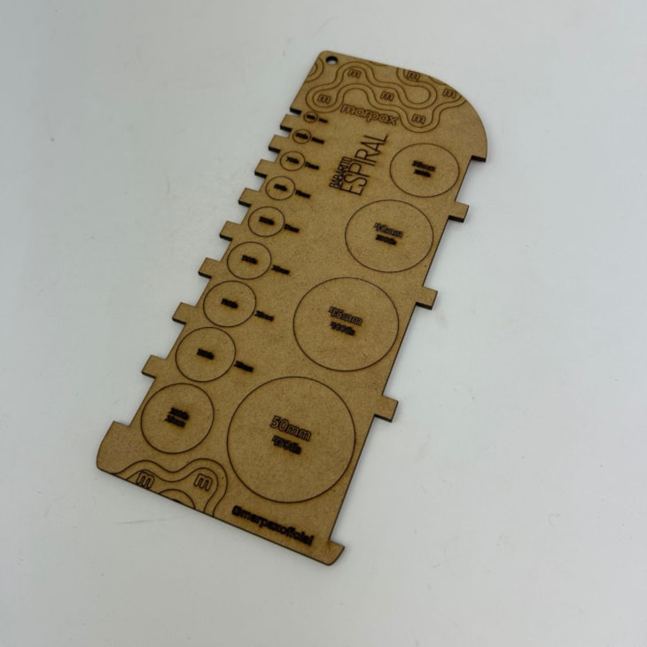 Gabarito Retangular para Espiral MDF Marpax