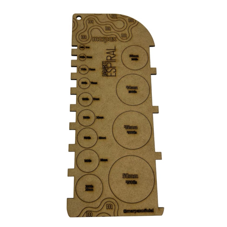 Gabarito Retangular para Espiral MDF Marpax