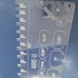 Gabarito Retangular para Wire-o 2x1 e 3x1 Acrílico Marpax