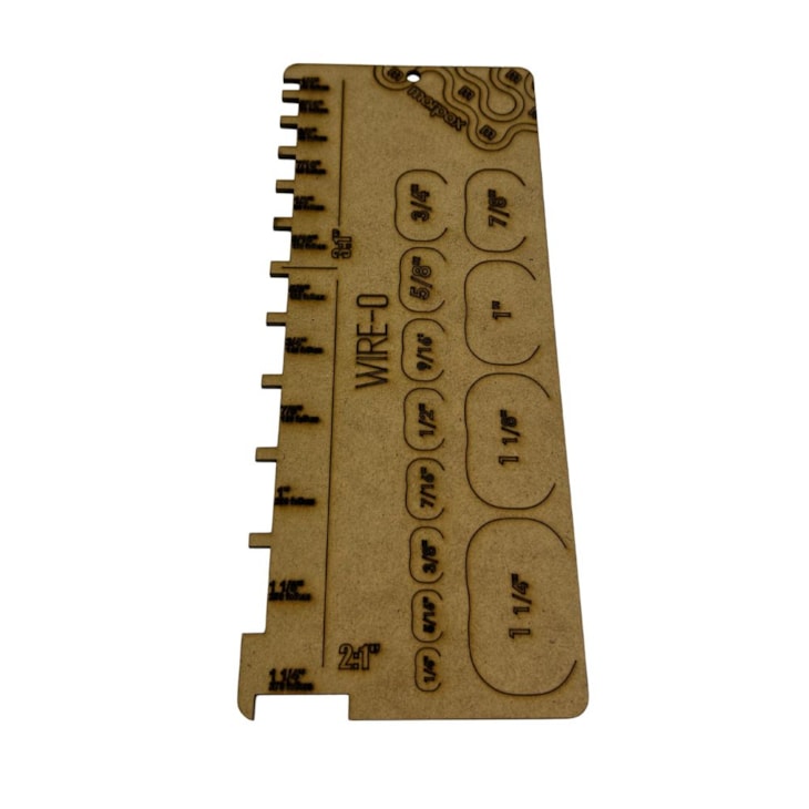 Gabarito Retangular para Wire-o 2X1 e 3X1 em MDF Marpax