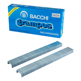 Grampo Grampeador 23/24 200fls Galvanizado Bacchi 1000un