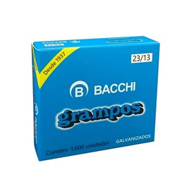 Grampo para Grampeador 23/13 Galvanizado Bacchi 1000un