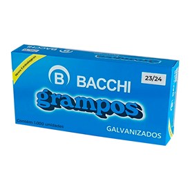 Grampo para Grampeador 23/24 200fls Galvanizado Bacchi 1000un