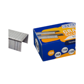 Grampo para Grampeador 26/6 Galvanizado 20fls BRW 1000un